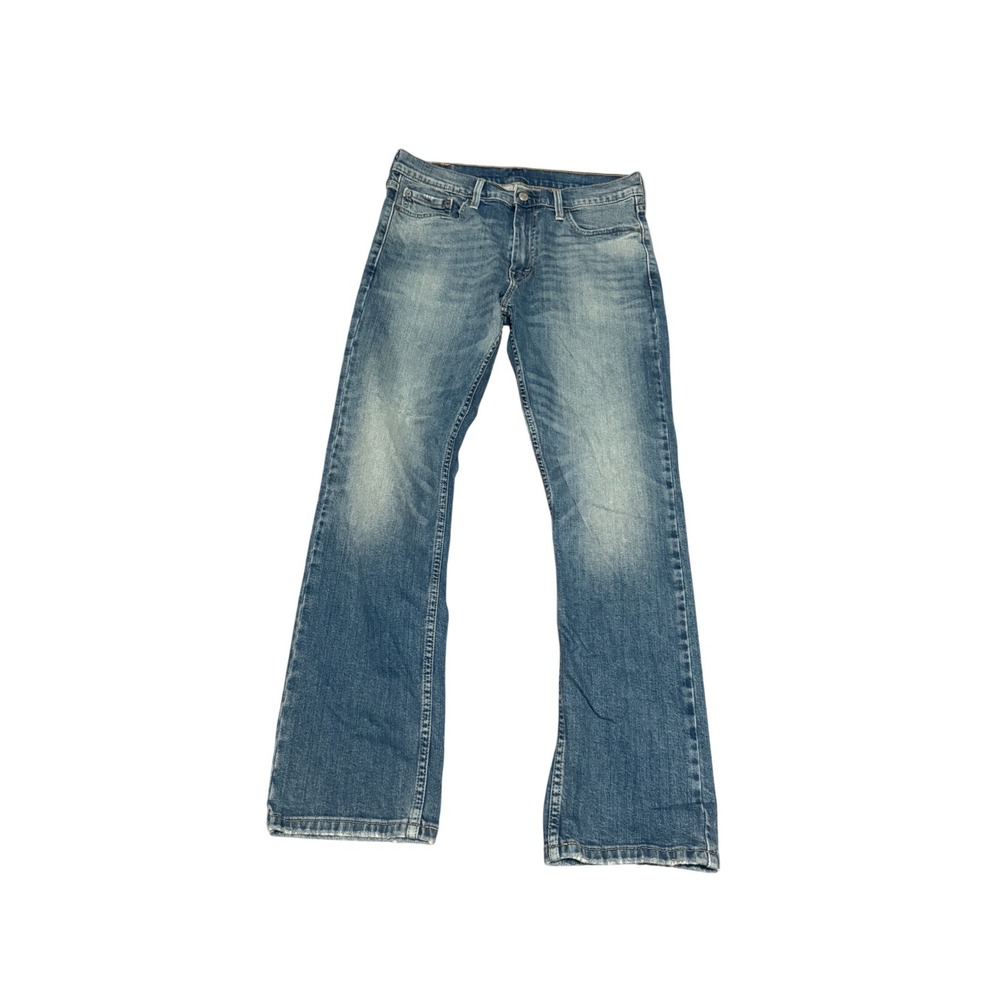 Levis 513 Slim Straight Jeans Mens 32x30 Blue Medium Wash Denim Pants